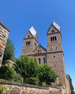 Abbatiale de l’abbaye Ste Hildegarde de Rudesheim, photographie prise en août 2024